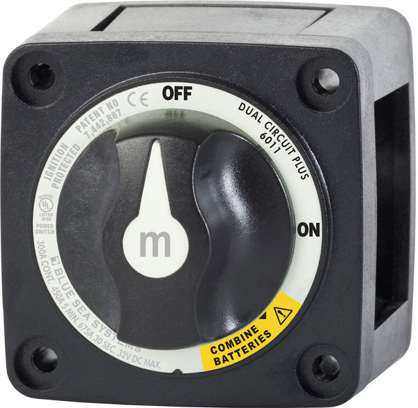 SWITCH MASTER BLUE SEA 300AMP 2 BAT/NEGRO