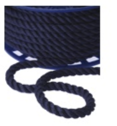 NYLON TRENZADO TODOMAR 5/8 AZUL MARINO (METRAJE POR ROLLO: 182.88mts)