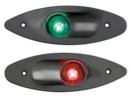 LUZ OJO DE BUEY LED  ROJA/ CARCASA NEGRA