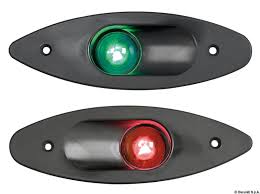 LUZ OJO DE BUEY LED  ROJA/ CARCASA BLANCA