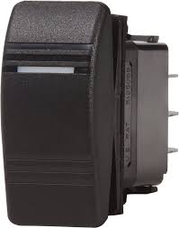 SWITCH (ON)-OFF-ON DE TECLA/NEGRO - 8284-BSS
